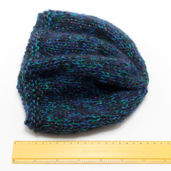 手編みのベレー帽　A221102 6枚目の画像