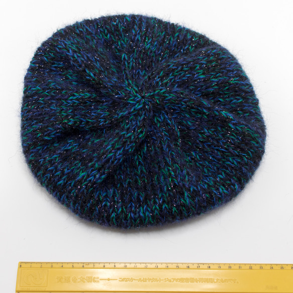 手編みのベレー帽　A221102 4枚目の画像