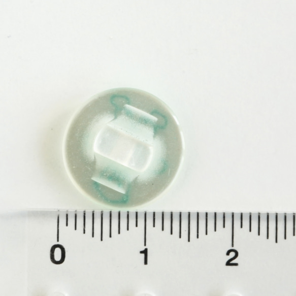 (2個) 14mm くまちゃんのボタン　サロペット　フランス製　ブルー 7枚目の画像