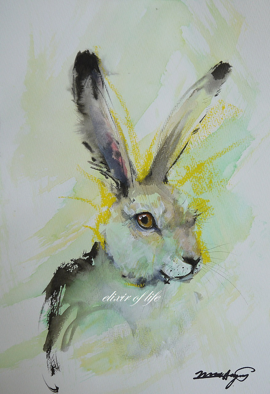 ✴️特別価格【原画】『道案内鳥』（絵画 鳥 ヘラサギ パステル画）