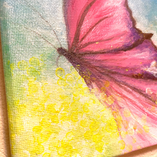 大特価市 ちょうちょのメガネ 油彩｜美術品 painting oil 原画