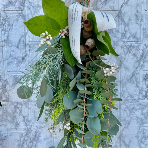 グリーンの癒されスワッグ グリーンの癒されスワッグ