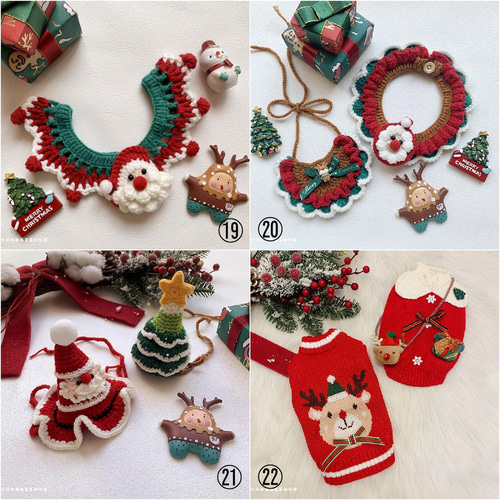 クリスマスシカサンタクロース トナカイ 猫&犬&用襟型ペット首輪