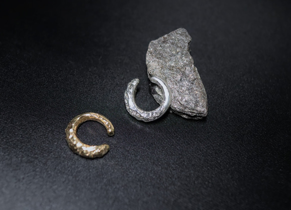 《入荷》月の石 真鍮イヤーカフ 片耳用 10枚目の画像