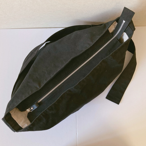 受注制作 Dカンベルトのワンショルダーバッグ ヴィンテージ帆布