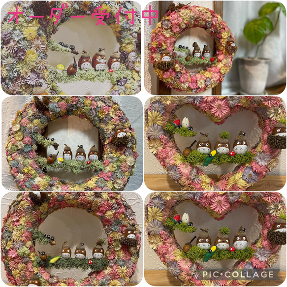 専用 ハンドメイド リース 6個 ハンドメイドリース 花 リース 誕生日プレゼント 玄関飾り