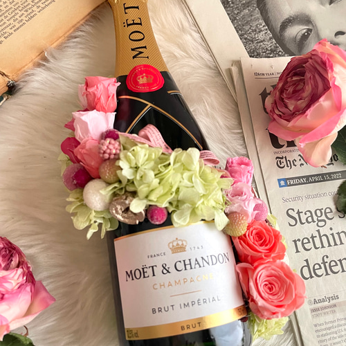 花のシャンパン オーダーフラワー シャンパン.プリザーブドフラワー  