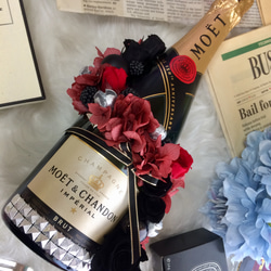 花のシャンパン フラワーシャンパン.プリザーブドフラワーモエ ワンランク上のお祝い 結婚祝 お祝い 開店祝 モエ 母の日 17枚目の画像