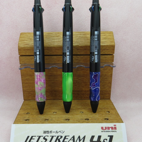 限定品ジェットストリーム4＆1 フルブラックカスタムグリップ
