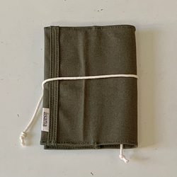 【SALE】(khaki) book cover / 文庫本用【本のある暮らし】 2枚目の画像