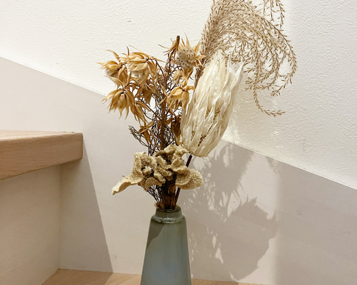 1点限定販売♡ ドライフラワー ＆フラワーベースセット インテリア雑貨