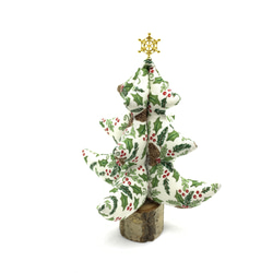 卓上　小さい　クリスマスツリー　布製ツリー　北欧　ひいらぎ 5枚目の画像