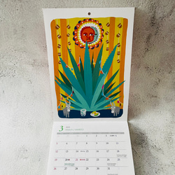 【値下げ&送料無料！】 2023年壁掛けカレンダー（A5縦サイズ） Fiesta México 5枚目の画像
