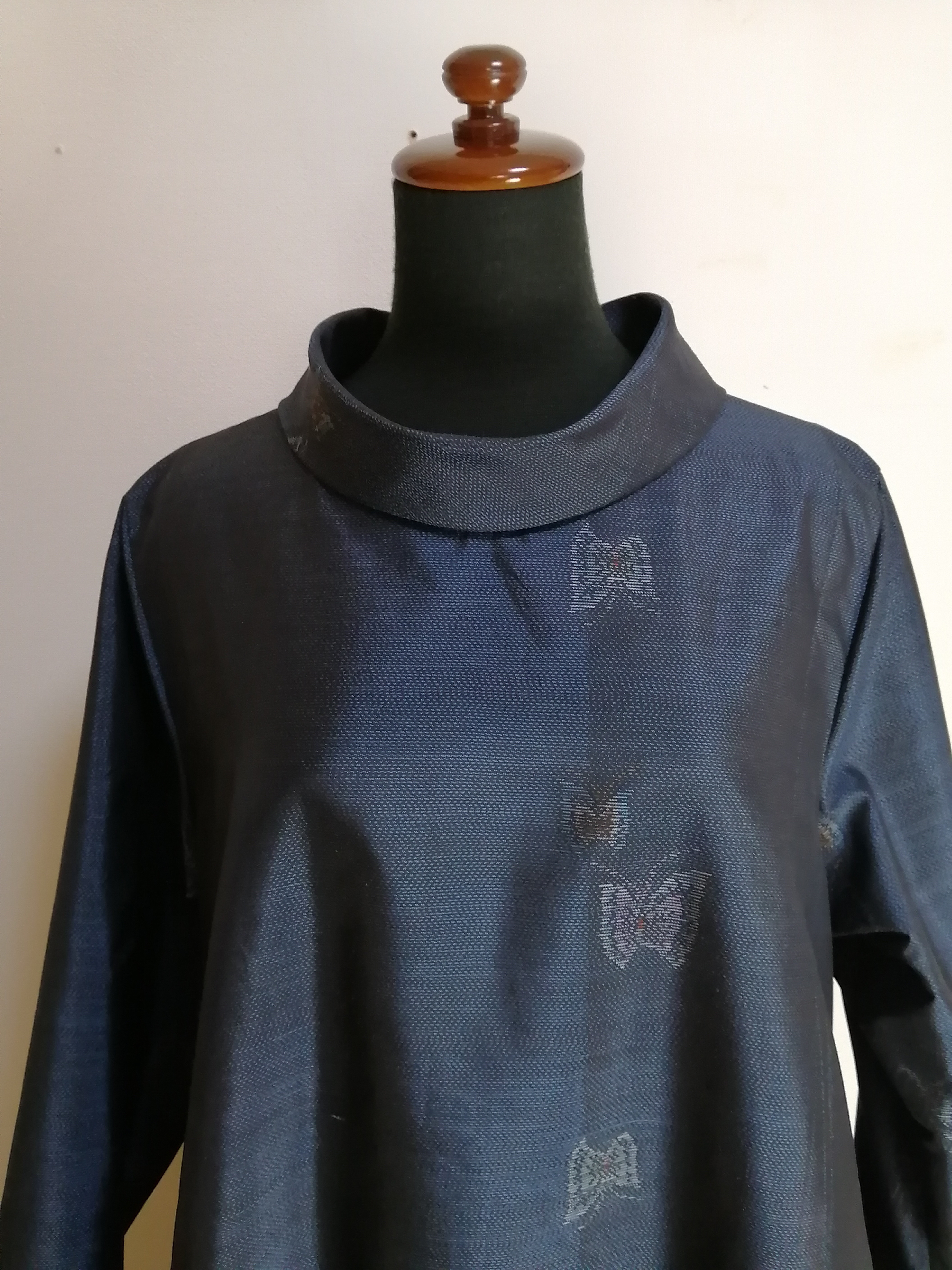 SOLD　着物リメイク　ワンピース　大島紬