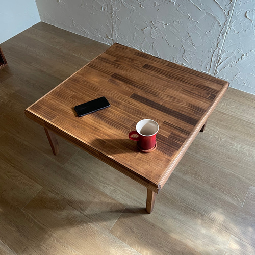 ウォールナット　一年中使えるローテーブル、コタツ YUL kotatsu table｜ユールコタツテーブル ウォールナット無垢材