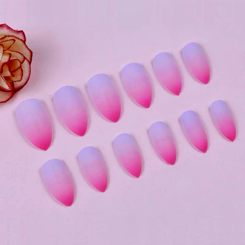 N352》既成ネイルチップ24枚セット ピンク グラデーション