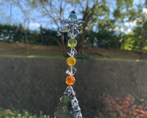 天使のリーフサンキャッチャー 虹色 サンキャッチャー Speranza JIL