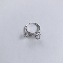 ribbon ring【silver925】リボン　華奢　シルバー925 シルバー 6枚目の画像