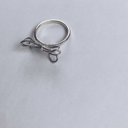 ribbon ring【silver925】リボン 華奢 シルバー925 シルバー