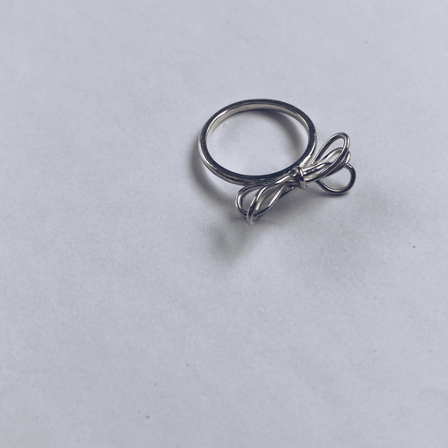 ribbon ring【silver925】リボン 華奢 シルバー925 シルバー ribbon ring【silver925】リボン 華奢 シルバー925 シルバー