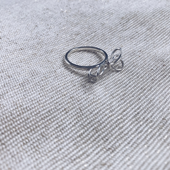 ribbon ring【silver925】リボン　華奢　シルバー925 シルバー 13枚目の画像