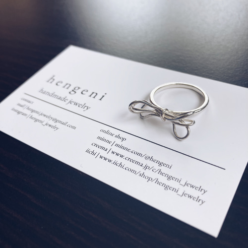 ribbon ring【silver925】リボン 華奢 シルバー925 シルバー ribbon ring【silver925】リボン 華奢 シルバー925 シルバー