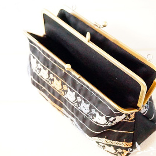 pjc クロッチくん☆ショルダーにもなる二口がま口ポーチ がま口 プロフ  