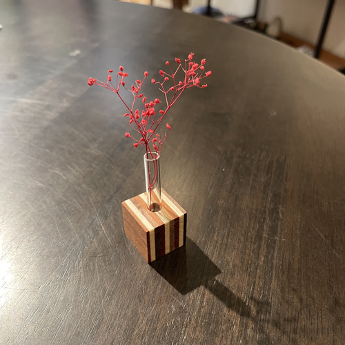 ミニミニ寄木一輪挿し 一輪挿し・花瓶・花器 レッドライン 通販