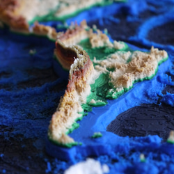 地球のかたち － 南極大陸を含む3Dマップ　A3サイズ 12枚目の画像