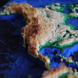 地球のかたち － 南極大陸を含む3Dマップ　A3サイズ 11枚目の画像