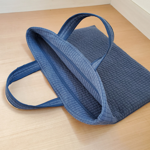 レッスンバッグ＊ヌビバッグ ネイビー トートバッグ hachitaro* 通販
