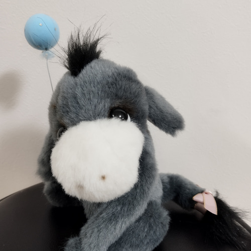 ふわふわぬいぐるみ☆フェイクファー☆ロバさん☆ドンキー ぬいぐるみ 