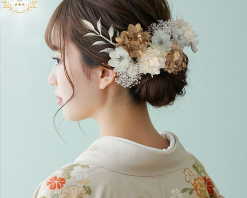 成人式 髪飾り 振袖 百合 卒業式 袴 花嫁髪飾り 結婚式 SOUBIEN 髪飾り 成人式 卒業式 袴 振袖 4点セット 百合 ユリ 花