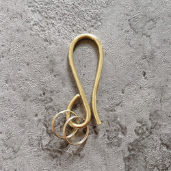 『雫』真鍮のキーフック　keyhook 2枚目の画像