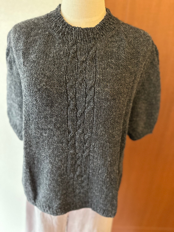 肩幅広め☆パフスリーブsweater【1点のみ】 5枚目の画像