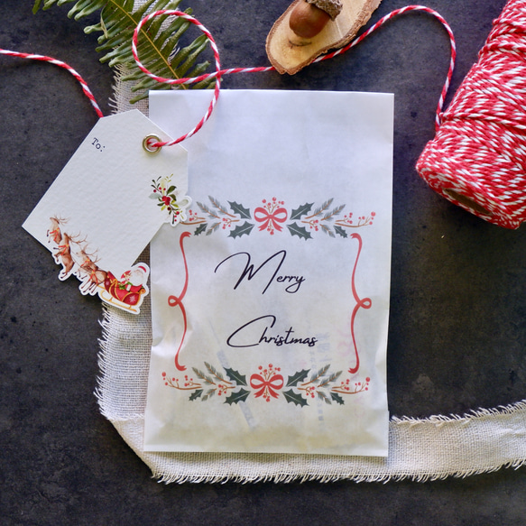 【聖誕節快樂】禮物糖果 Merry Christmas 平口紙袋 第1張的照片