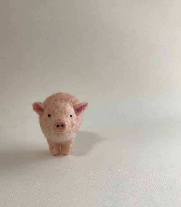 キョトン顔の豚さん　置き物 1枚目の画像