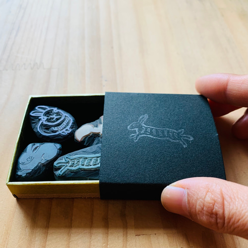 消しゴムはんこガーランドとうさぎさんセット