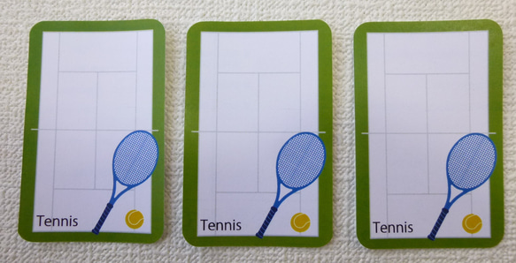 [日本境內免運費] 網球留言用貼紙 32 張 第2張的照片