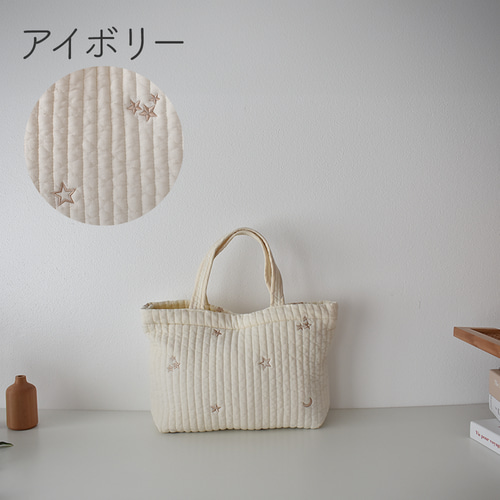 月と星の刺繍　ヌビバッグ　ヌビトートバッグ　ポーチなど　オーダーページ 楽天市場】ヌビポーチ オムツポーチ ヌビ 月と星 nubi 刺繍 韓国