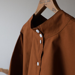 ⁂ラスト１　春ＳＡＬＥ　立襟スタンドカラー　幅広シャツ　ジャケット　上質コットン　ゆったり　前開き　sh364　B64 8枚目の画像