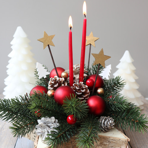 星のクリスマス キャンドルアレンジメント クリスマス