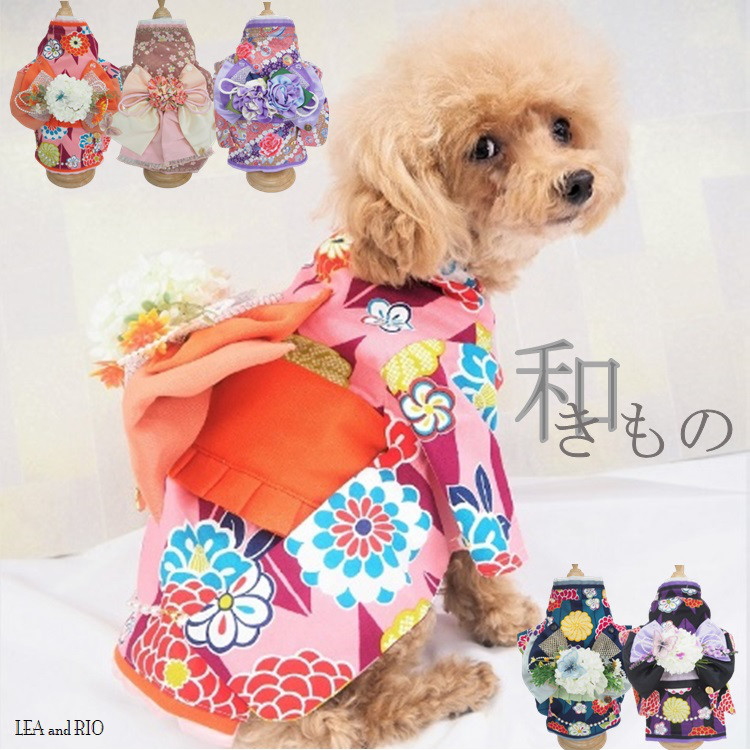 着物 和服 和柄 和装 きもの 記念日 ドックウェア 犬の服 猫の服 P611 616 619 620 621