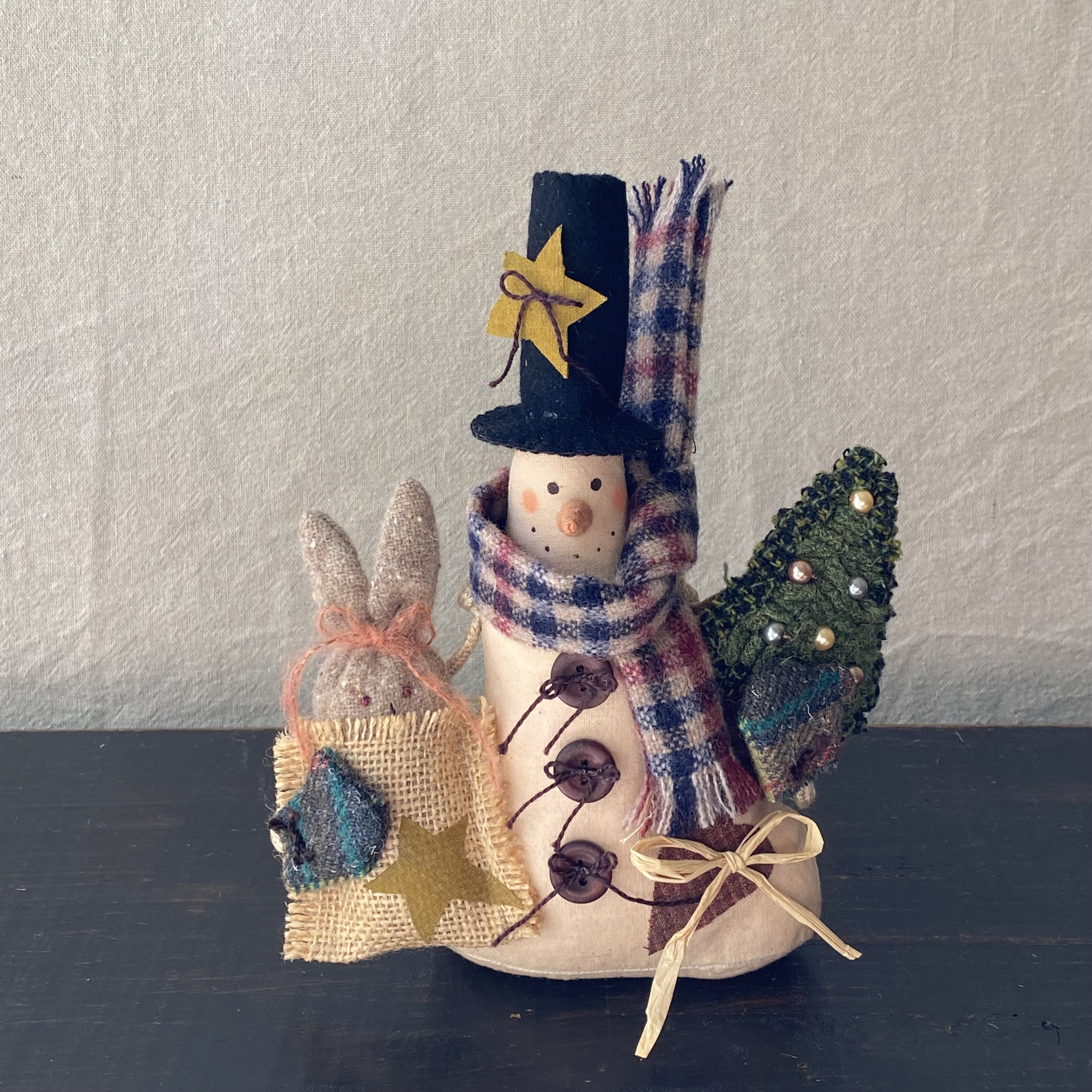 【creema限定】〜☆〜 スノーマン   クリスマス  アメリカンカントリードール  02