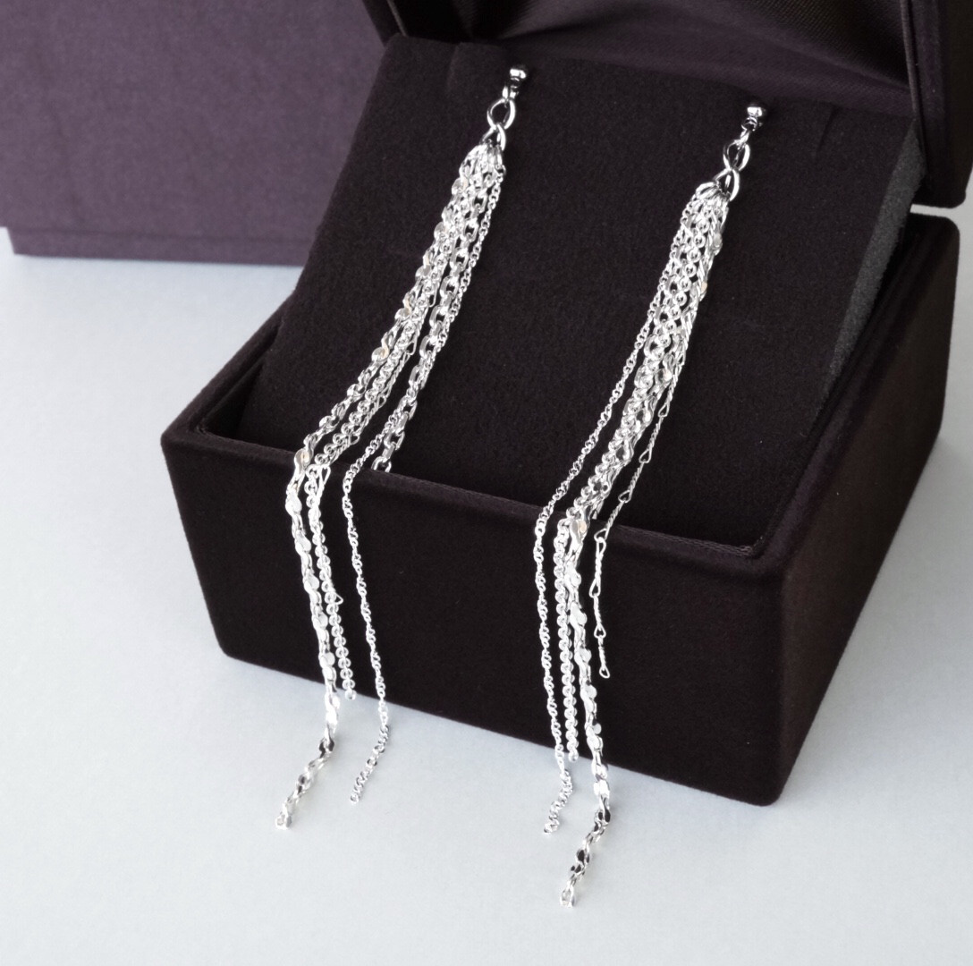 【30％off】【14,000→9,800円】【限定１セット】チェーンイヤリング（silver925）*p02 7,644円