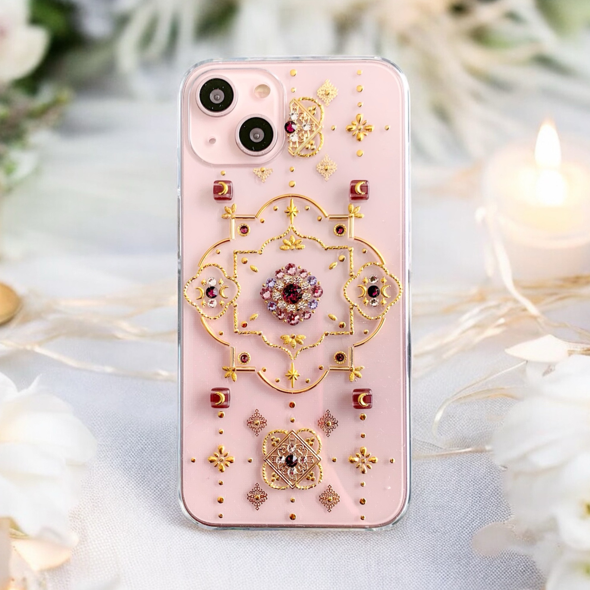 【全機種製作可】ロザリパープル "2月誕生石アメジスト"6月誕生石ライトアメジスト"