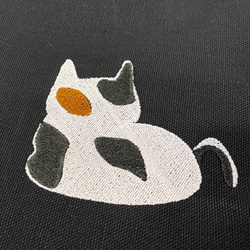 【獨一無二限量發售】棉質帆布手提袋，內袋繡有年糕貓【包郵】 第5張的照片