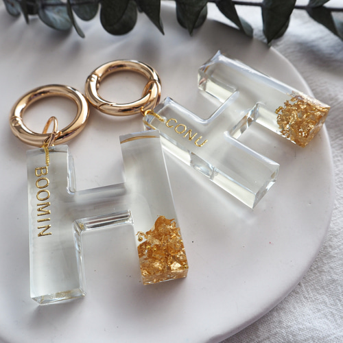 ひなページ 名入れチャーム レジンキーホルダー 23点