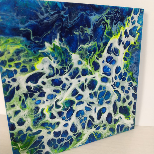 F6号/フルイドアート/ポーリングアート/オリジナルアート/抽象画 F6号/フルイドアート/ポーリングアート/オリジナルアート/抽象画