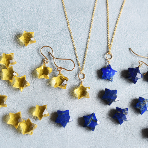 スターカット水晶 ネックレス&ペンダント&イヤリング/ピアス